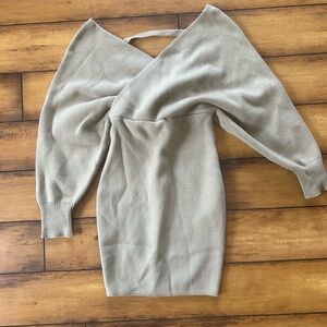 Lulu’s sage green sweater dress. Never worn, like new.